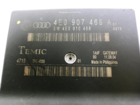 4E0907468A, CENTRALITA MOTOR AUDI A8 (4E2, 4E8)|Desguaces La Cabaña