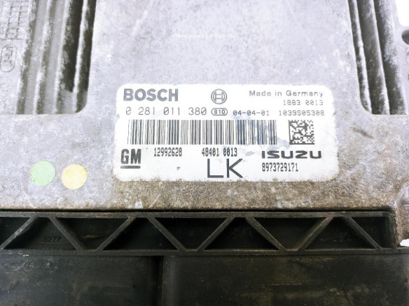 12992628LK,0281011380, CENTRALITA MOTOR OPEL SinValor|Desguaces La Cabaña