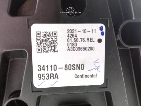 3411080SN0 CUADRO INSTRUMENTOS SUZUKI SWIFT IV (FZ, NZ) |Desguaces La Cabaña