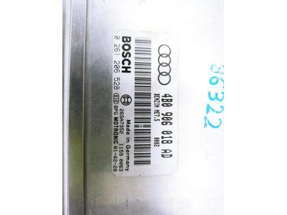 4B0906018AD CENTRALITA MOTOR AUDI A6 (4B2, C5)|Desguaces La Cabaña