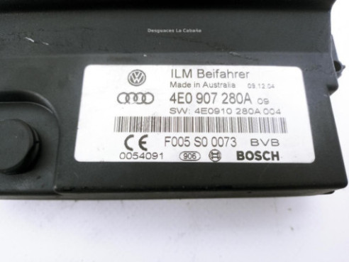 4E0907280A CENTRALITA MOTOR AUDI A8 (4E2, 4E8)|Desguaces La Cabaña