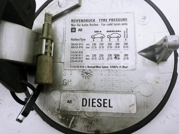 TAPA COMBUSTIBLE OPEL VECTRA C (Z02)|Desguaces La Cabaña