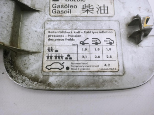 TAPA COMBUSTIBLE VW BORA (1J2)|Desguaces La Cabaña