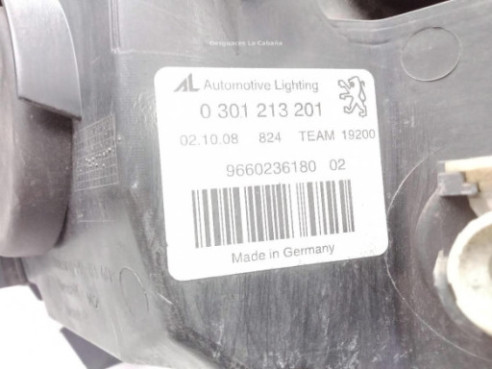 9660236180 FARO IZQUIERDO PEUGEOT 407 (6D_) |Desguaces La Cabaña