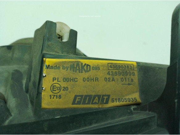 51805935 FARO IZQUIERDO FIAT DOBLO Cargo (223_)|Desguaces La Cabaña