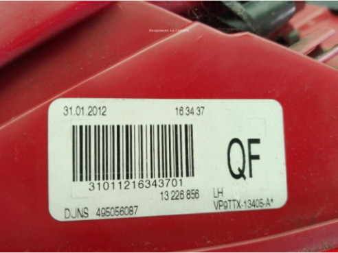 VP9TTX13405A PILOTO TRA IZQ EXT OPEL INSIGNIA A (G09)|Desguaces La Cabaña