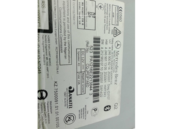  A2469008214 MODULO RADIO MERCEDES BENZ CLASE GLA (X156)|Desguaces La Cabaña