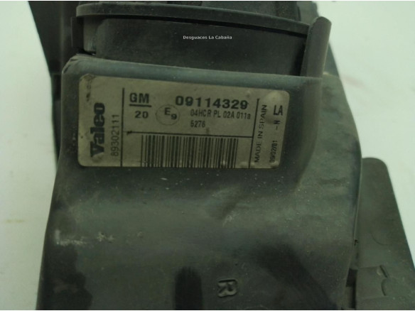 09114329 FARO IZQUIERDO OPEL CORSA C (X01)|Desguaces La Cabaña