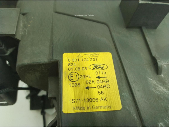 1S7113006AK FARO IZQUIERDO FORD MONDEO III (B5Y)|Desguaces La Cabaña
