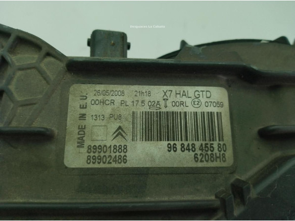 9684845580 FARO IZQUIERDO CITROEN C5 III (RD_)|Desguaces La Cabaña