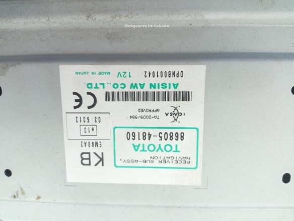 8680548160 MODULO ELECTRONICO 4 LEXUS CT (ZWA10_) |Desguaces La Cabaña