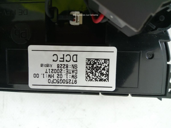 97250G5CF0 MANDO CLIMA KIA NIRO |Desguaces La Cabaña