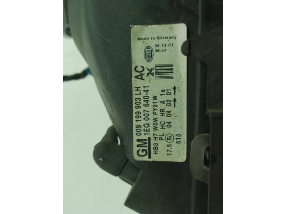 009199903LH FARO IZQUIERDO OPEL ASTRA G Fastback (T98)|Desguaces La Cabaña