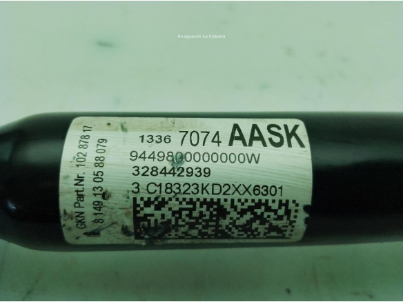 13367074 PALIER DEL DER OPEL ASTRA K Sports Tourer (B16)|Desguaces La Cabaña
