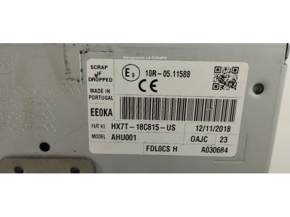 HX7T18C815 MODULO RADIO FORD ECOSPORT |Desguaces La Cabaña