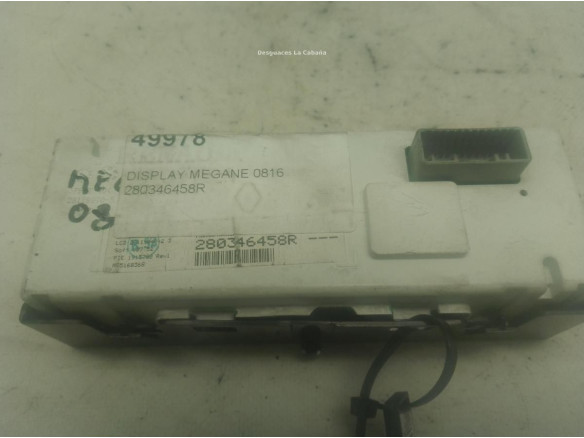 280346458R, DISPLAY RENAULT MEGANE III Fastback (BZ0_)|Desguaces La Cabaña
