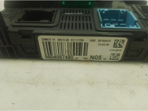 980406748003 CAJA FUSIBLES INTERIOR (BSI) CITROEN C4 Picasso II|Desguaces La Cabaña