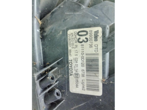  89900736 FARO DERECHO TOYOTA YARIS (_P9_)|Desguaces La Cabaña