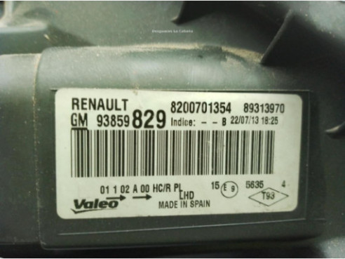 82000701354 FARO IZQUIERDO NISSAN PRIMASTAR Furgón (X83)|Desguaces La Cabaña