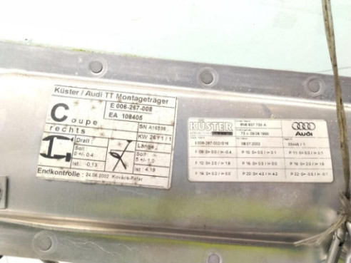 8N8837752 ELEVALUNAS PUERTA LAT DEL DER AUDI TT (8N3)|Desguaces La Cabaña