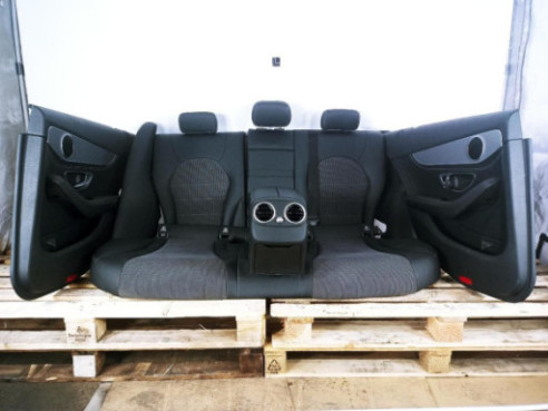 CONJUNTO ASIENTOS + TAPIZADOS MERCEDES BENZ CLASE C (W205)|Desguaces La Cabaña