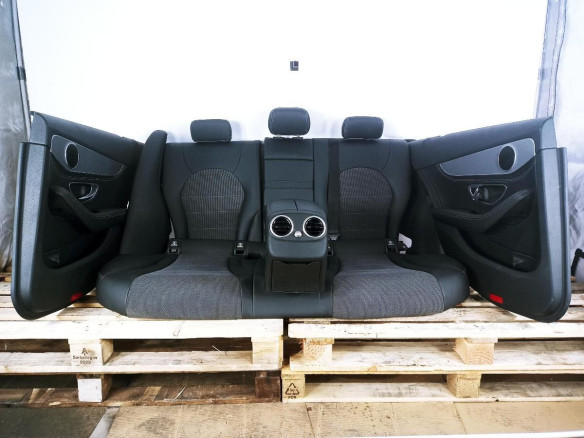 CONJUNTO ASIENTOS + TAPIZADOS MERCEDES BENZ CLASE C (W205)|Desguaces La Cabaña