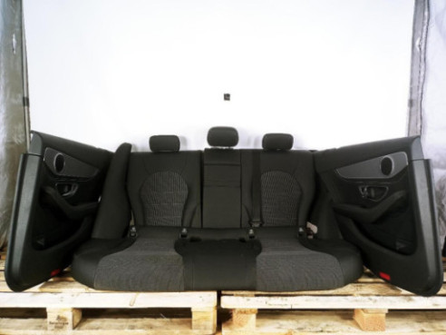 CONJUNTO ASIENTOS + TAPIZADOS MERCEDES BENZ CLASE C (W205)|Desguaces La Cabaña