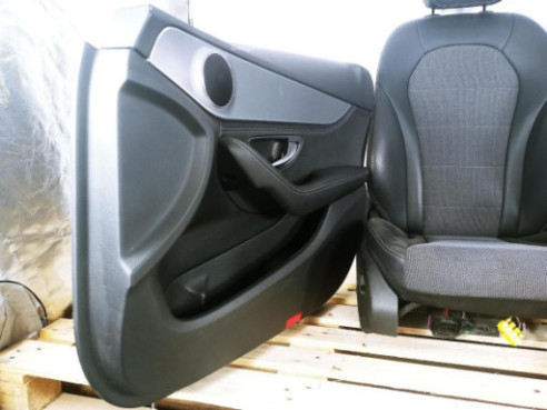 CONJUNTO ASIENTOS + TAPIZADOS MERCEDES BENZ CLASE C (W205)|Desguaces La Cabaña