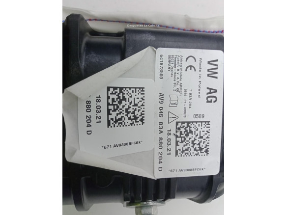83A880204D AIRBAG DER AUDI Q3 (F3B) |Desguaces La Cabaña