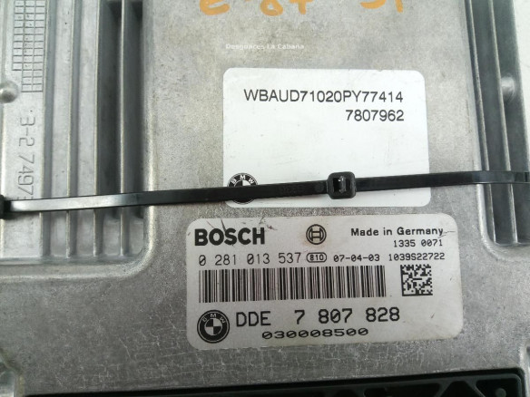 0281013537 DDE7807828 CENTRALITA MOTOR BMW 1 (E87)|Desguaces La Cabaña