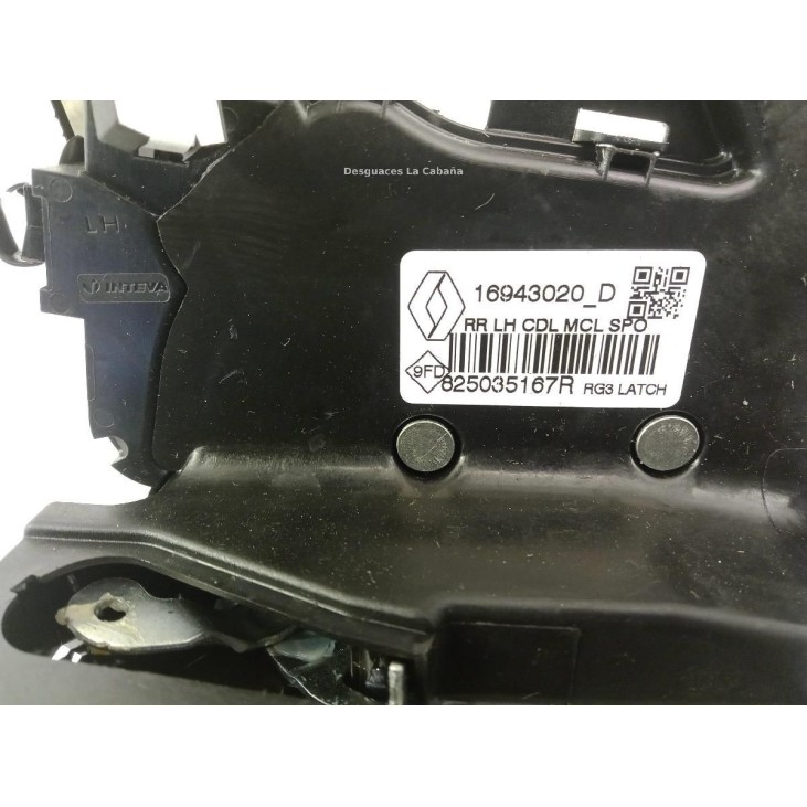 825035167R CERRADURA PUERTA LAT TRA IZQ RENAULT MEGANE IV (B9A/M_) |Desguaces La Cabaña