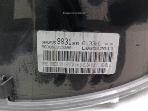9665983180 CUADRO INSTRUMENTOS CITROEN BERLINGO (B9)|Desguaces La Cabaña