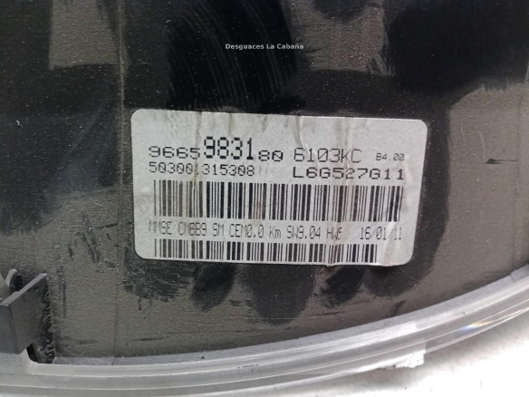 9665983180 CUADRO INSTRUMENTOS CITROEN BERLINGO (B9)|Desguaces La Cabaña