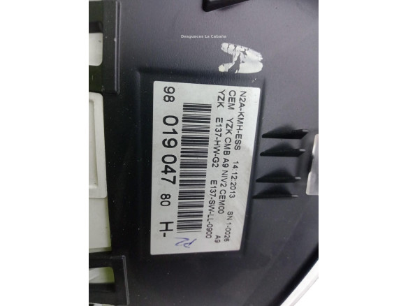 9801904780 CUADRO INSTRUMENTOS PEUGEOT 208 |Desguaces La Cabaña