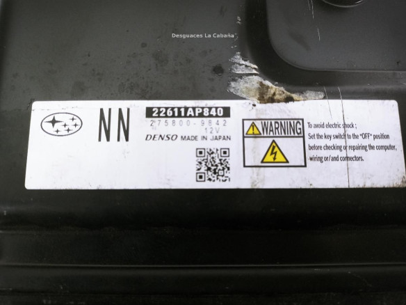 2758009842 22611AP840 CENTRALITA MOTOR SUBARU LEGACY IV (BL)|Desguaces La Cabaña