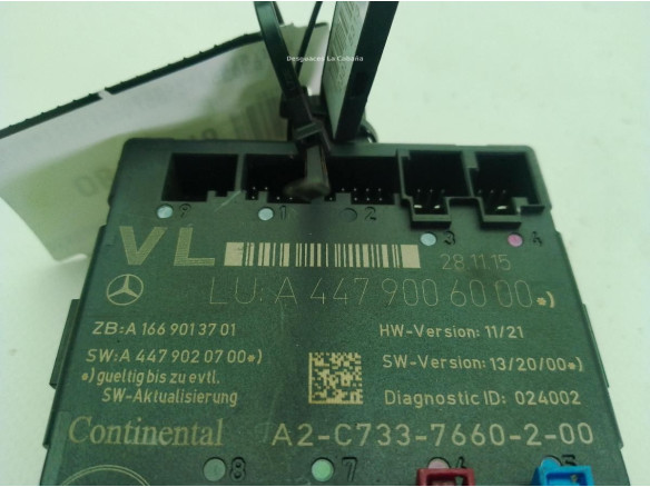 A4479006000 MODULO ELECTRONICO MERCEDES BENZ CLASE V (W447)|Desguaces La Cabaña