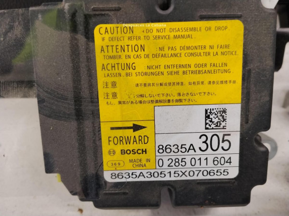 TG14A02001 KIT AIRBAGS + SALPICADERO + CINTURONES O ANCLAJE + CENTRALIT MITSUBISHI OUTLANDER III (GG_W, GF_W, ZJ)|Desguaces La Cabaña