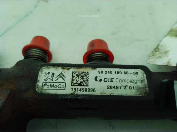 9824940080 RAMPA INYECCION PEUGEOT PARTNER Furgón (K9)|Desguaces La Cabaña