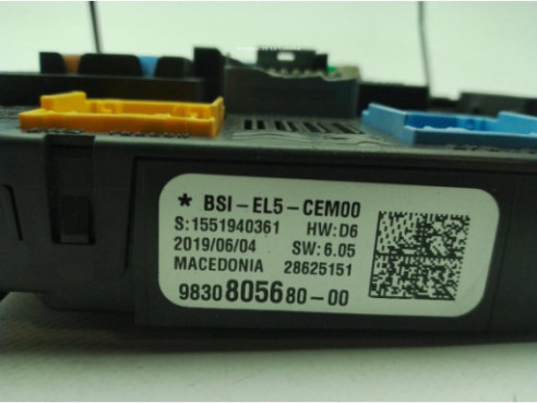 9830805680 CAJA FUSIBLES INTERIOR (BSI) CITROEN SPACETOURER|Desguaces La Cabaña
