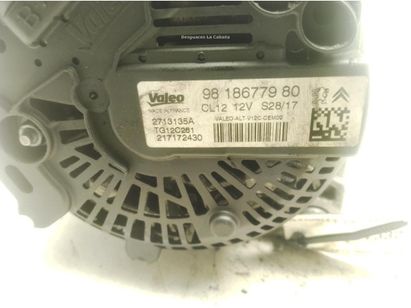 9818677980 ALTERNADOR PEUGEOT 208|Desguaces La Cabaña