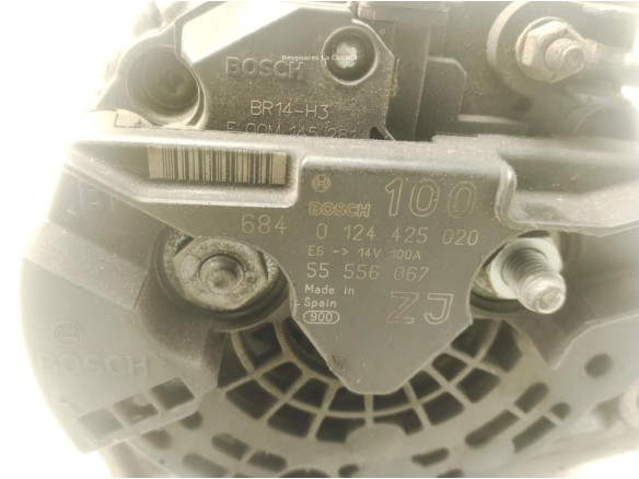 0124425020 ALTERNADOR OPEL ASTRA H Sedán (A04)|Desguaces La Cabaña