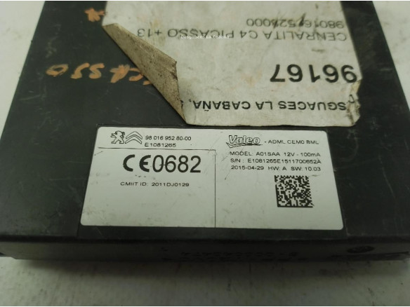 980169528000 CENTRALITA MOTOR CITROEN C4 Picasso II|Desguaces La Cabaña