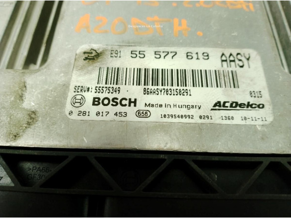 0281017453 CENTRALITA MOTOR OPEL INSIGNIA A (G09)|Desguaces La Cabaña