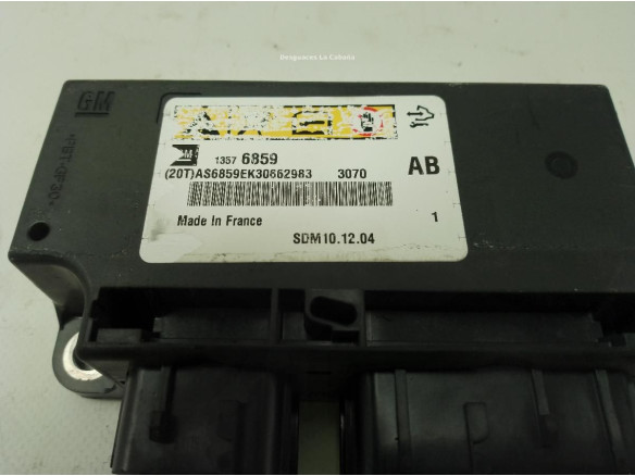 13576859 CENTRALITA AIRBAG OPEL MERIVA B Limusina (S10)|Desguaces La Cabaña