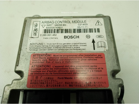 3M5T14B056BG CENTRALITA AIRBAG FORD FOCUS C-MAX|Desguaces La Cabaña