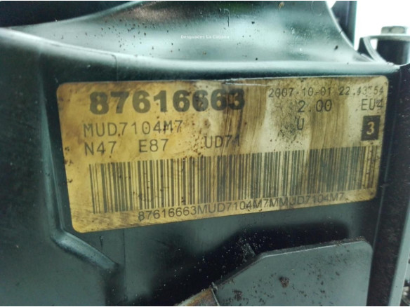 11128508570 TAPA BALANCINES BMW 1 (E87)|Desguaces La Cabaña