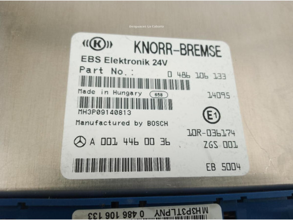 0486106133 MODULO ELECTRONICO MERCEDES BENZ ACTROS MP4|Desguaces La Cabaña