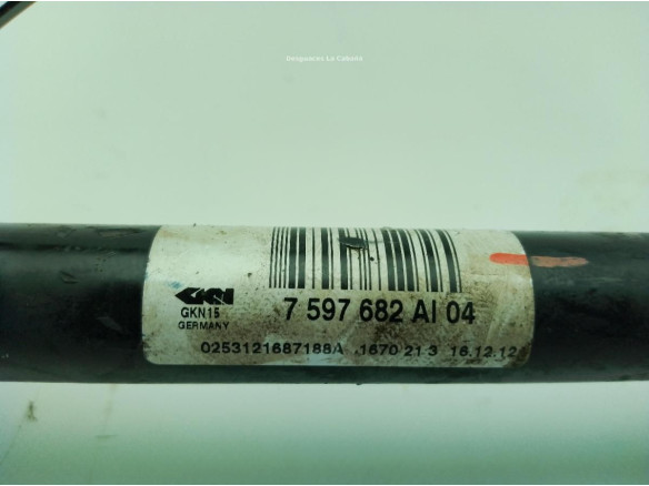 7597682AI04 PALIER TRA DER BMW 3 (F30, F80)|Desguaces La Cabaña