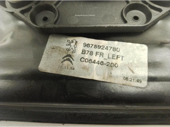 ELEVALUNAS PUERTA LAT DEL IZQ CITROEN C4 Picasso II|Desguaces La Cabaña