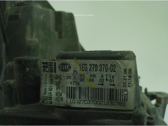 1EG27037002 FARO DERECHO OPEL ASTRA H (A04)|Desguaces La Cabaña